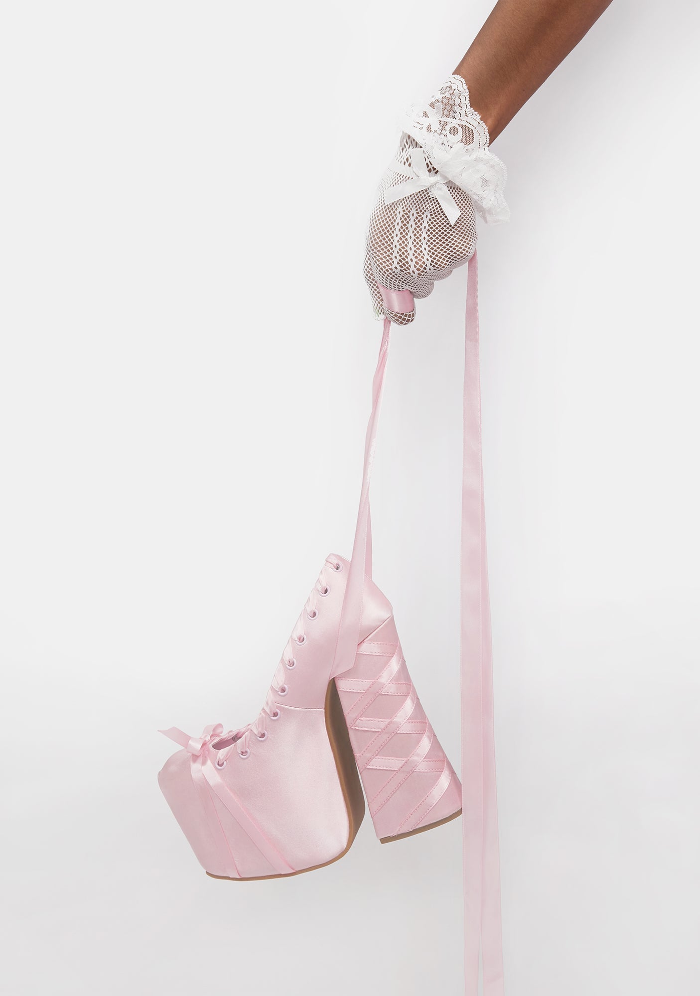 Sweet Sonata Ballet Wrap Heels - Light Pink - Image 7