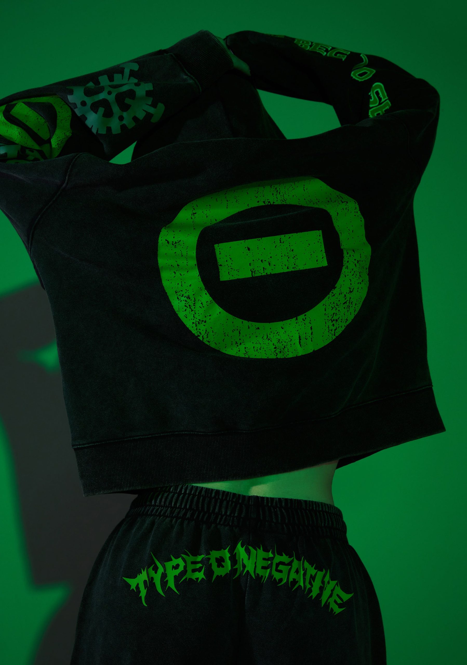 Black No.1 Washed Hoodie - Image 13