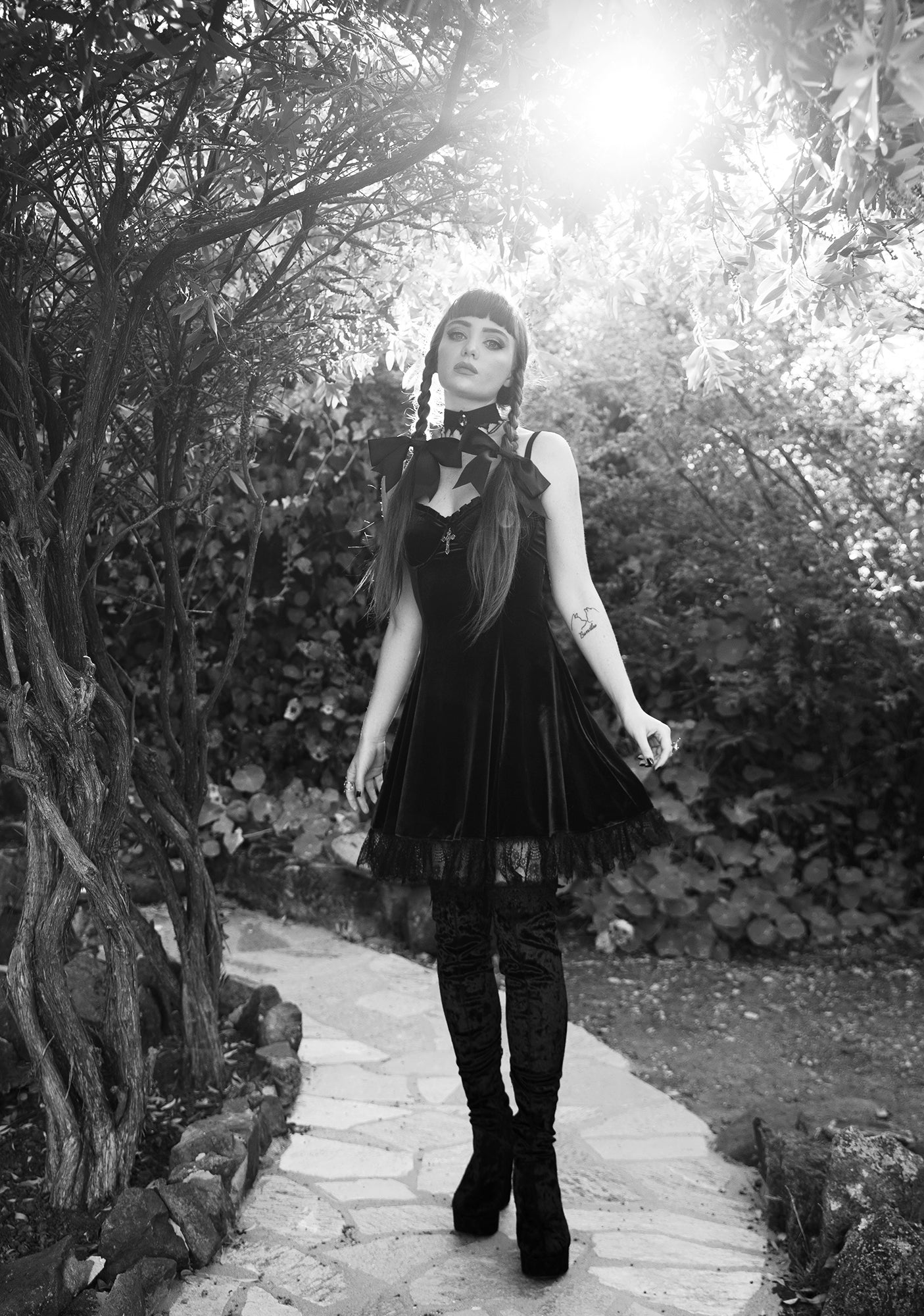 Blind Faith Velvet Dress - Image 7