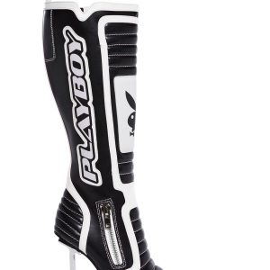 Revved Up Ready Moto Boots - White