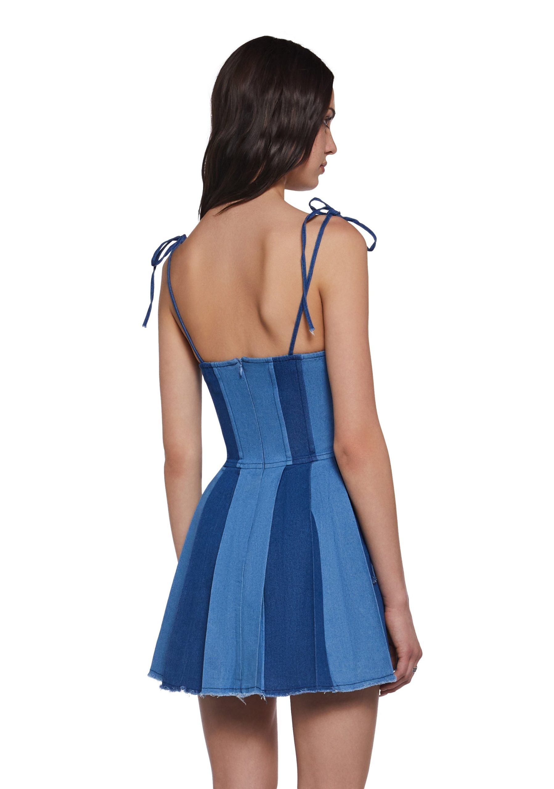 Lady's Dilemma Mini Dress - Blue - Image 4