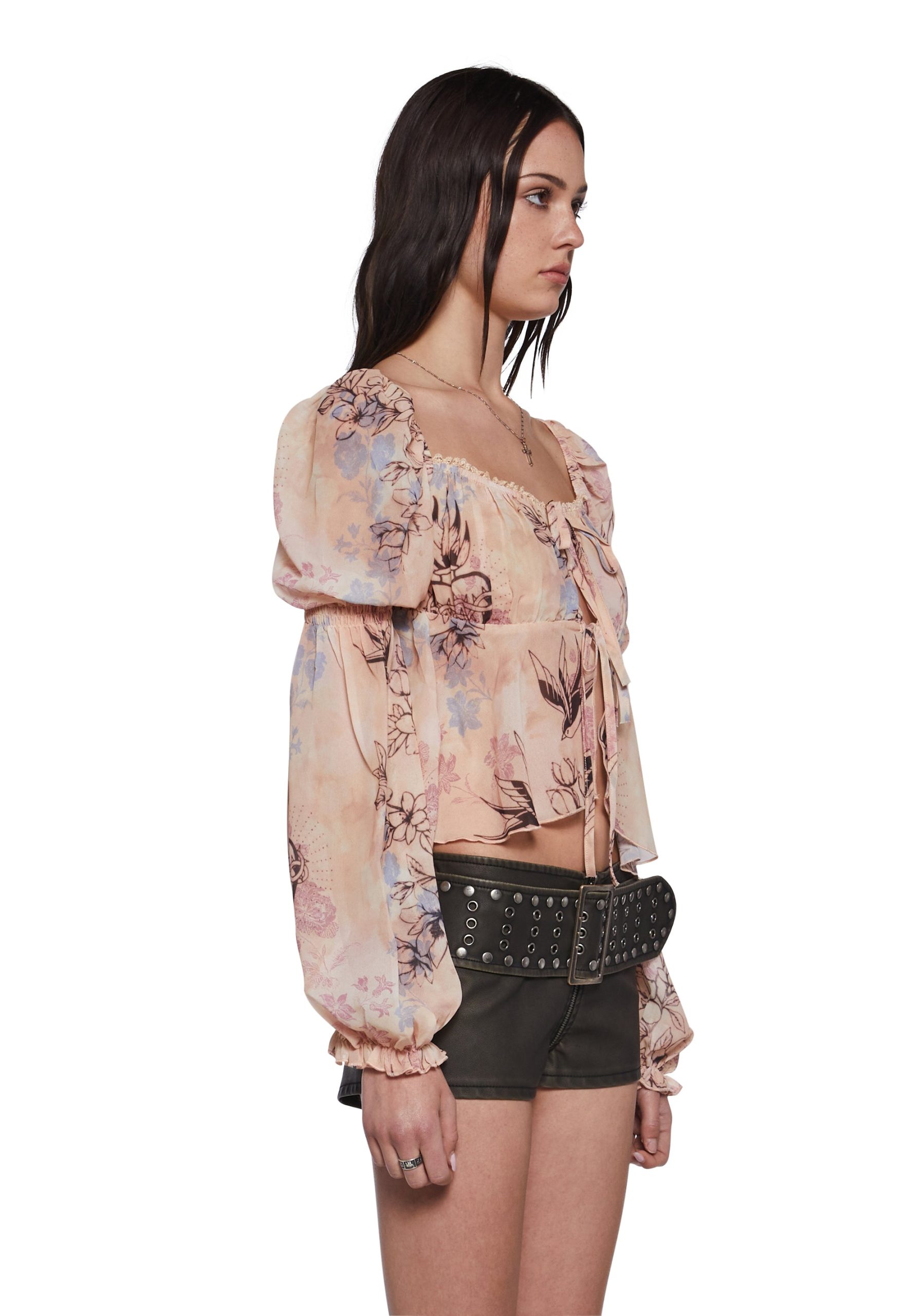 Beside Me Chiffon Blouse - Image 3