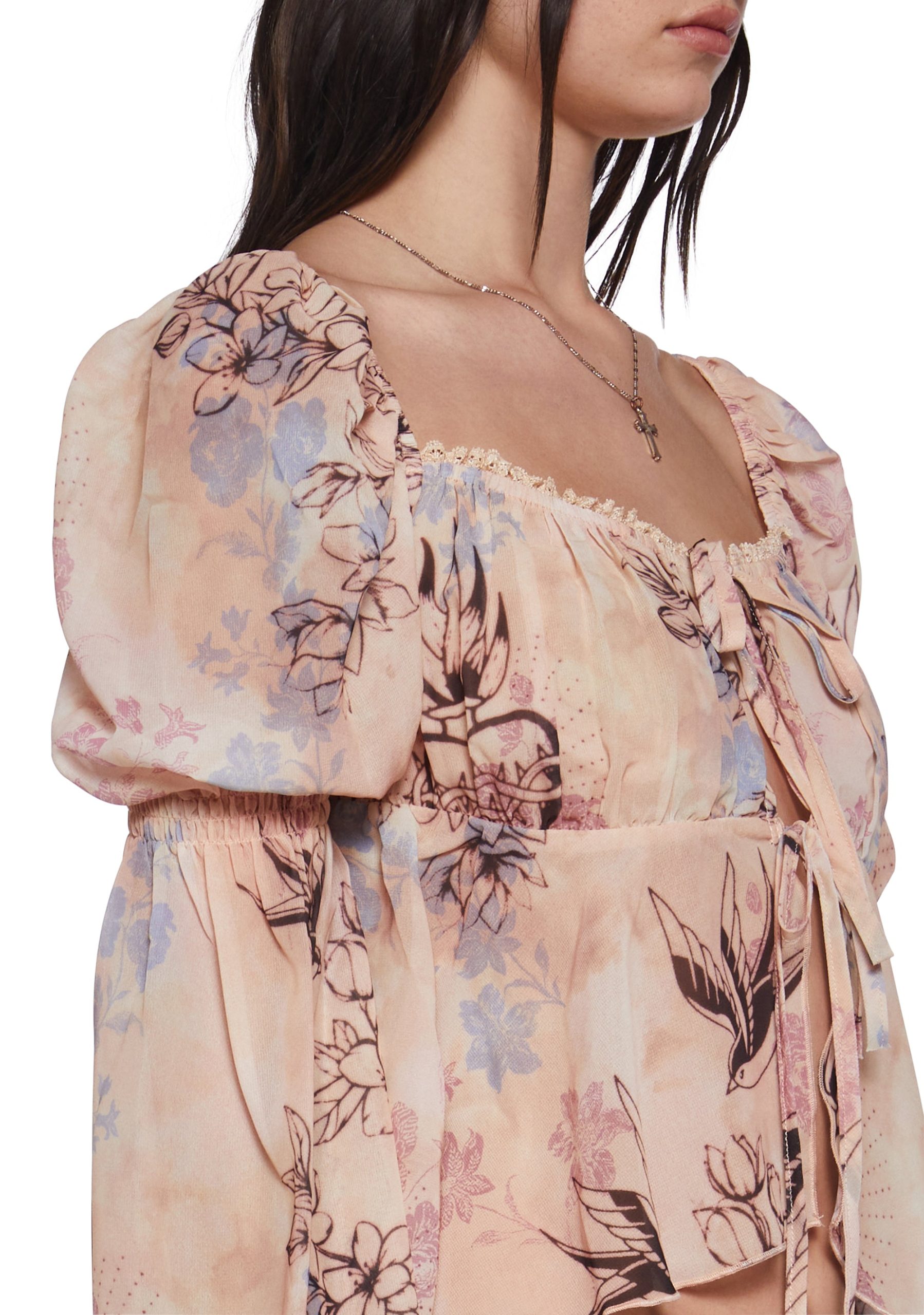 Beside Me Chiffon Blouse - Image 5