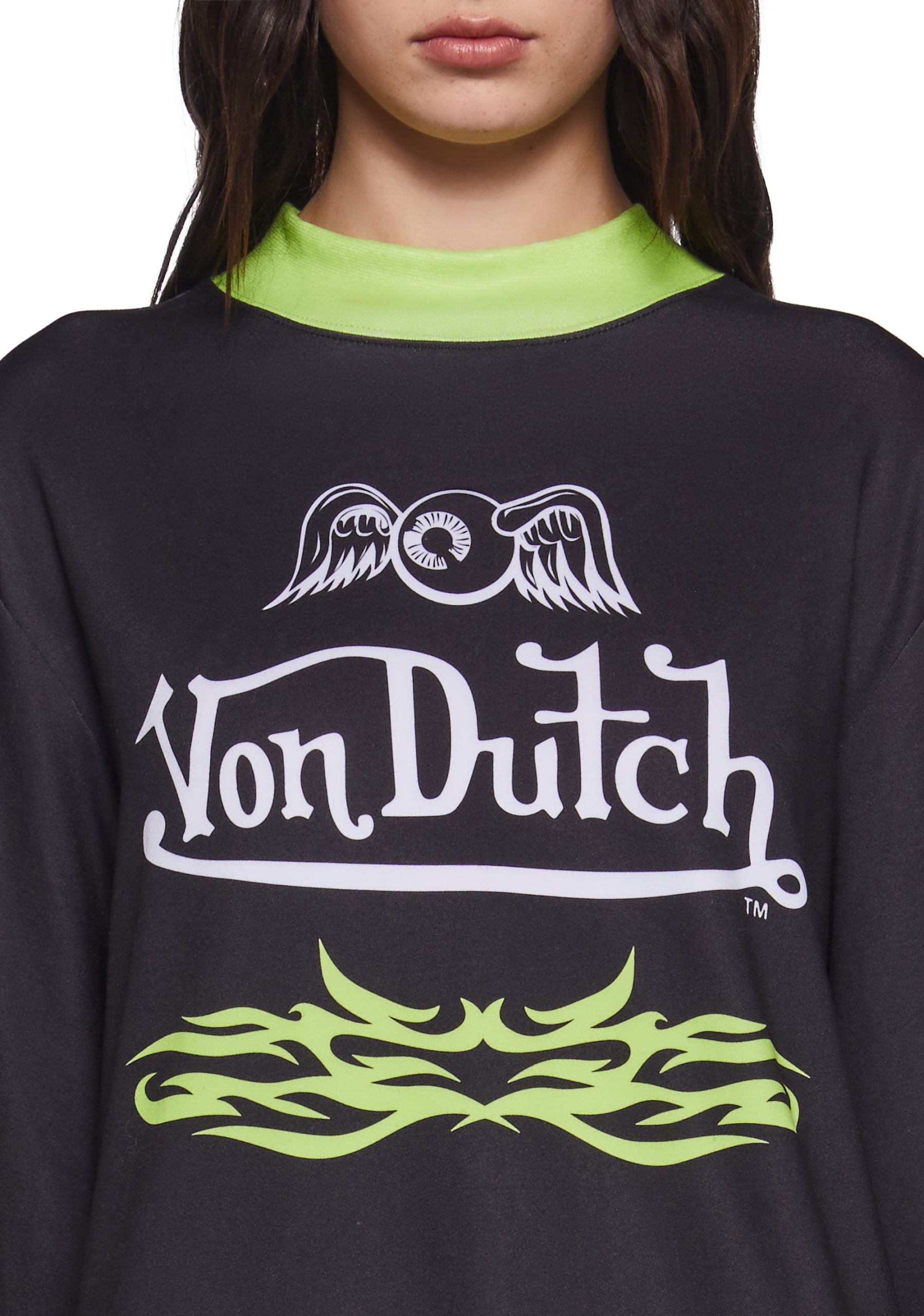Motocross Long Sleeve Tee - Green - Image 5