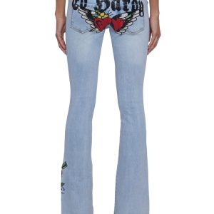 Hearts Bootcut Jeans