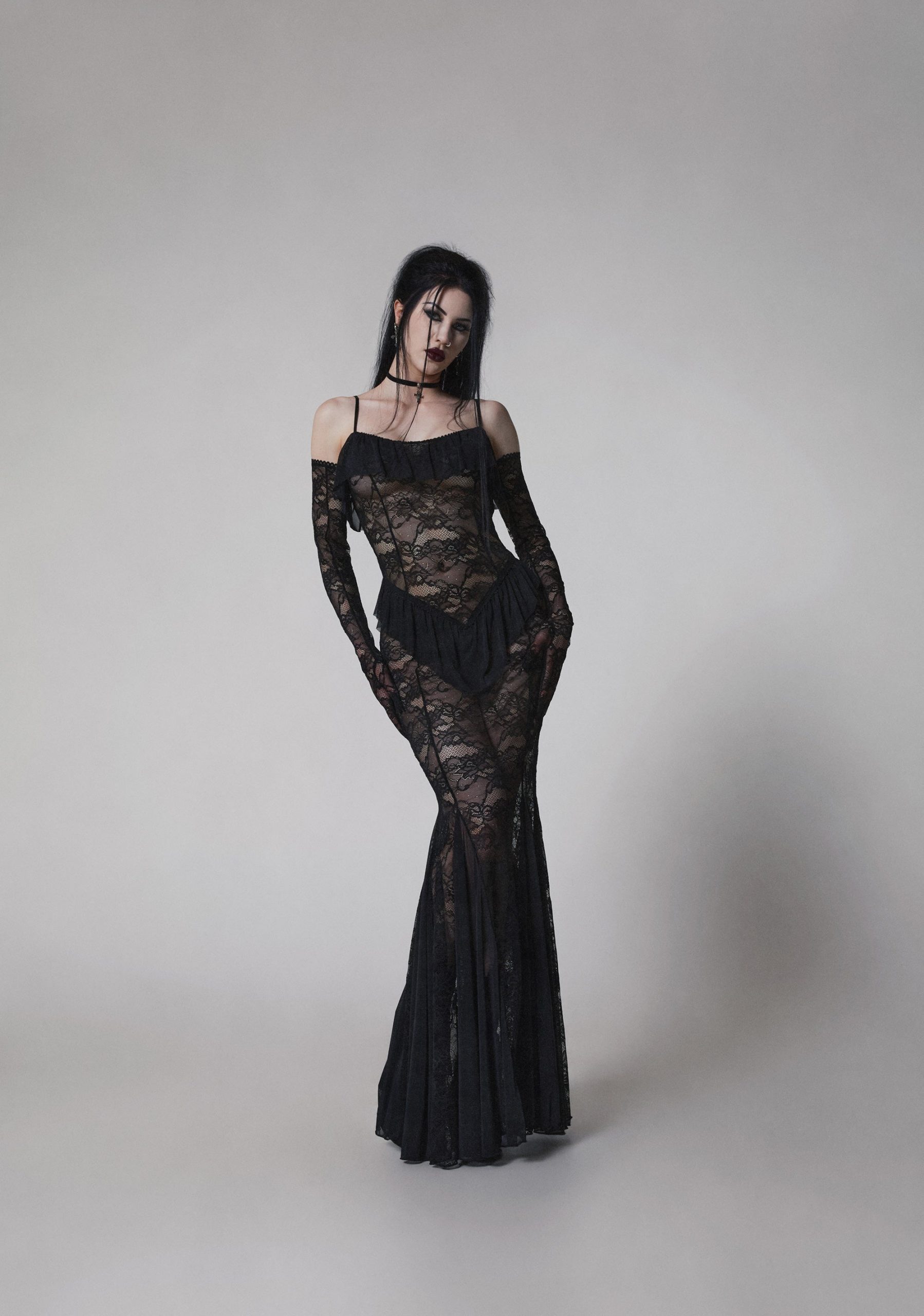 Idolized Maxi Dress And Gloves - Image 7