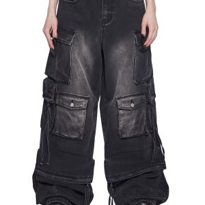 Wicked Persuasion Cargo Jeans - Black