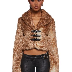 Fawn Over Me Faux Fur Jacket