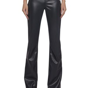 Vegan Leather Low Rise Pants