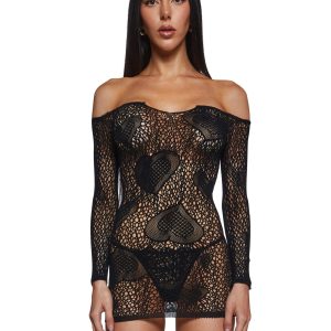 My Everything Off The Shoulder Dress - Black