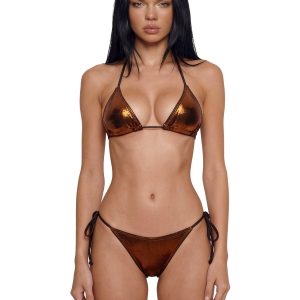 Sunkissed Triangle Bikini Set - Orange