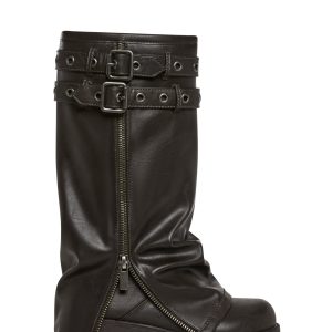 Warp Knee High Pant Boots - Brown