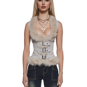 Washed Twill Vest Top