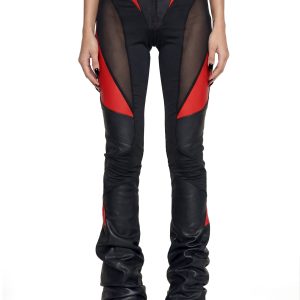 Moto Mesh Pants - Red