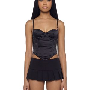 Khloe Corset Top - Black