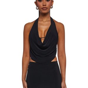 Chart Topper Skirt Set - Black