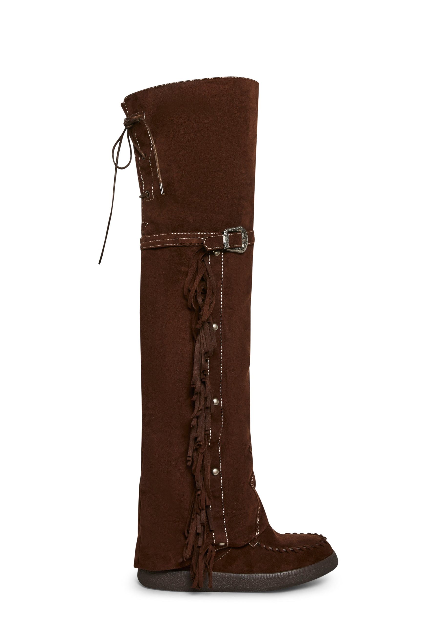 Fringe Thigh High Boot