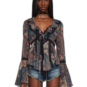 Alchemy Sparks Patchwork Blouse - Multi