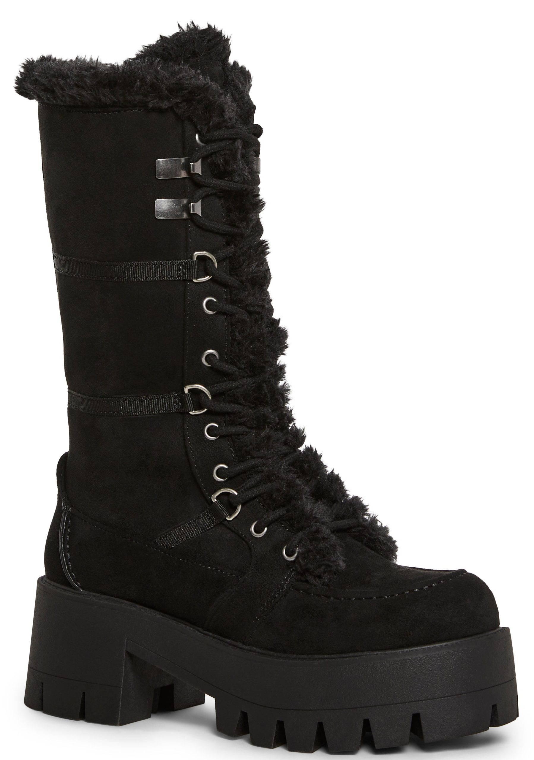 Grunge Trek Hiking Boots - Black - Image 2