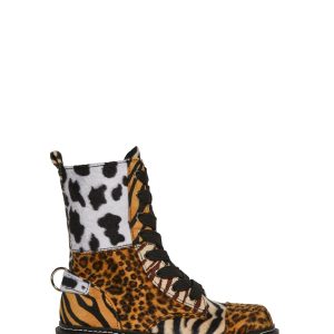 Party Animal Combat Boots - Multi