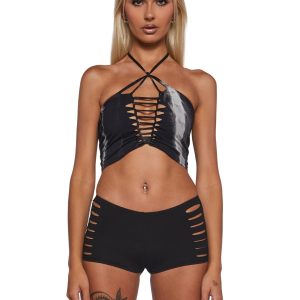 Obscure Visions Tie Dye Halter Top