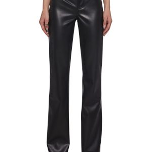 Elle Low Rise Jeans - Leather