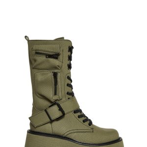 Obsidian Platform Zip-Up Boots