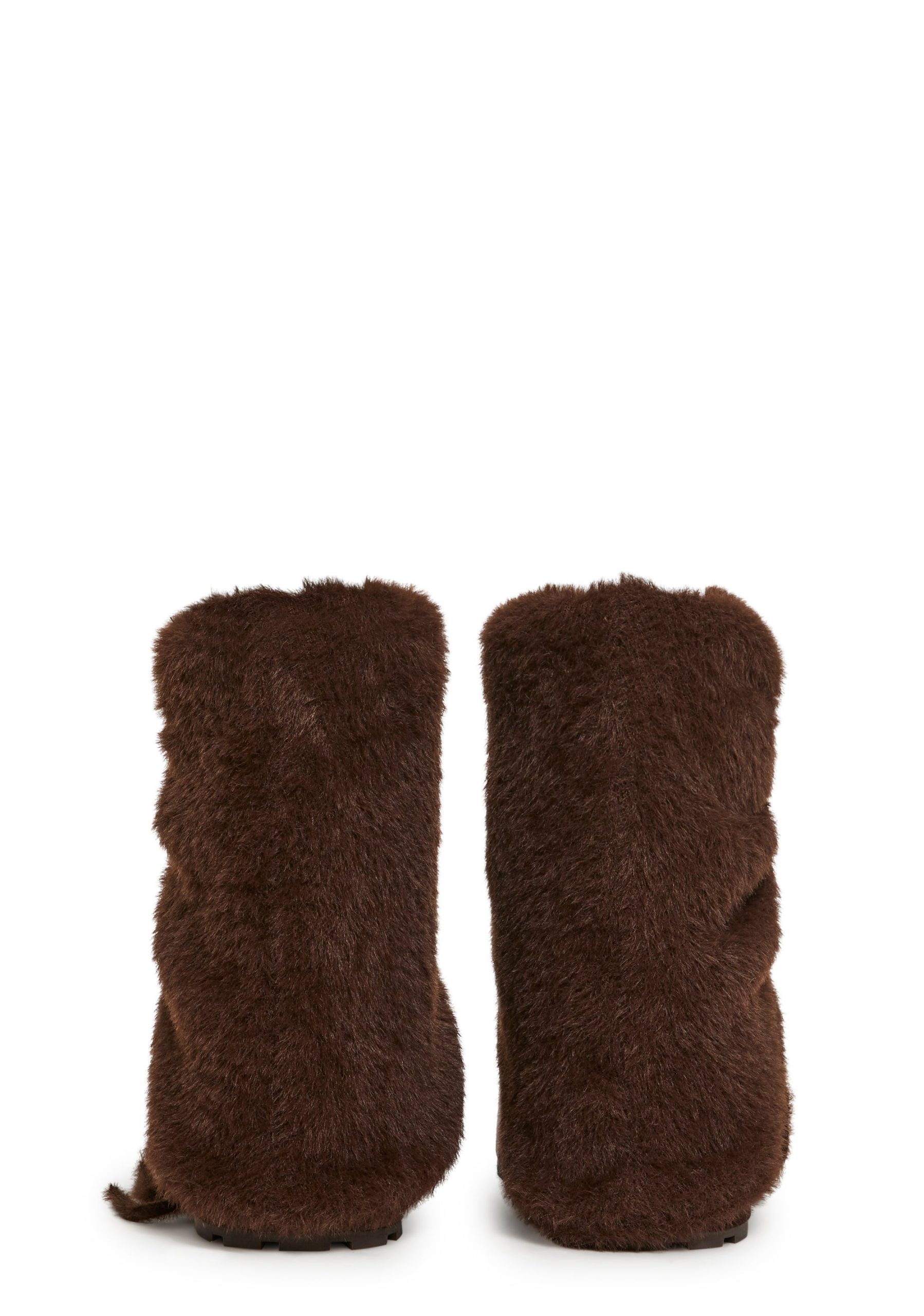 Snuggle Sesh Platform Booties - Brown - Image 4