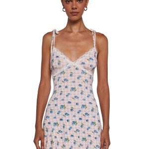 Sweet Sunset Mini Dress - Blue