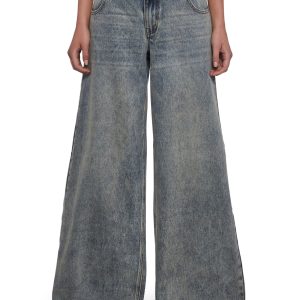 Sinful Attitude Wide Leg Jeans - Blue