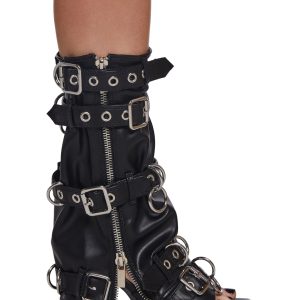 Glamour Industrial Platform Sandals