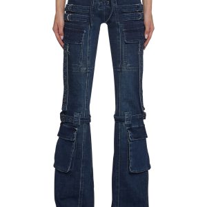 Level Up Cargo Fitted Jeans - Blue