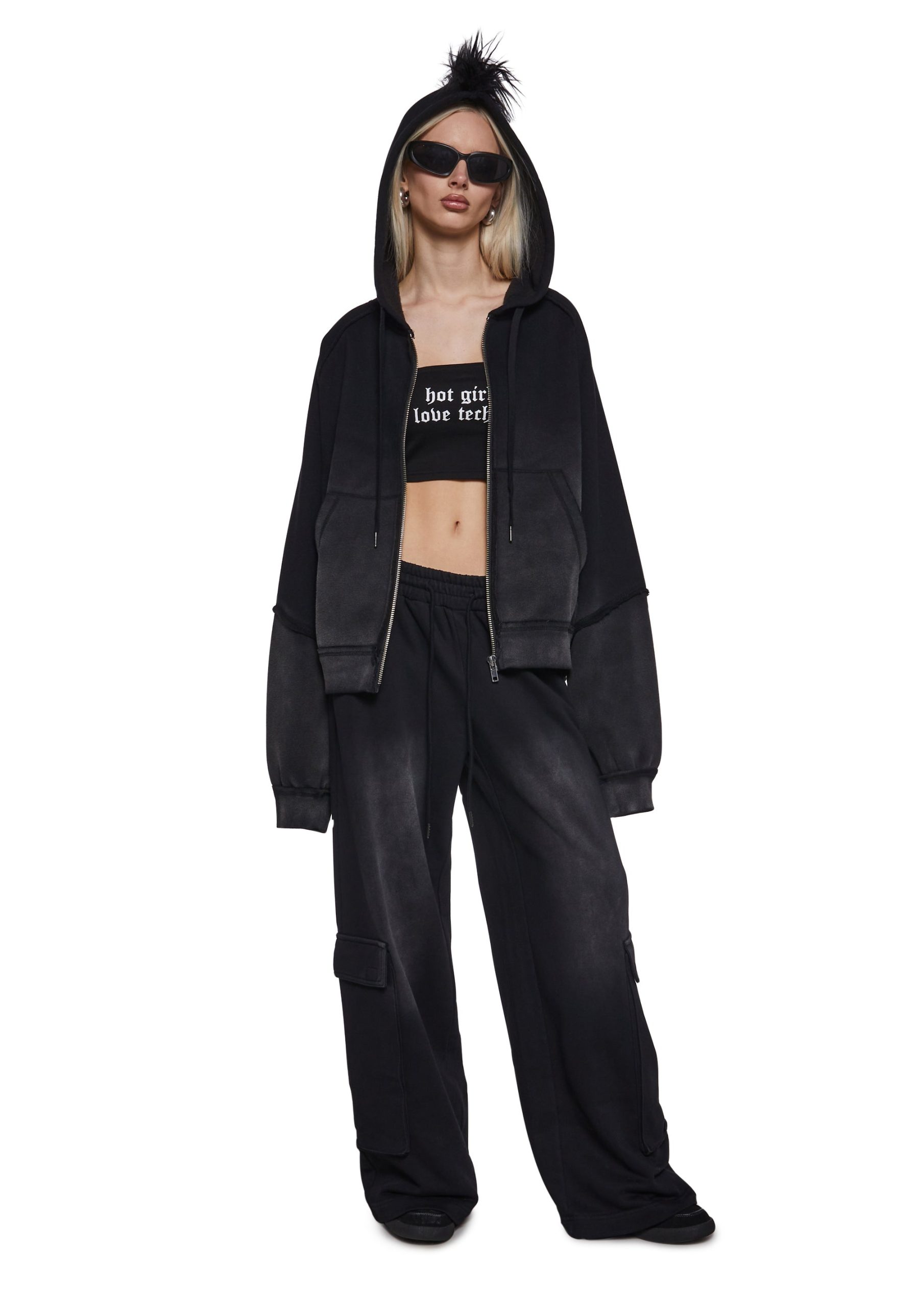 Delete Digits Cargo Sweatpants - Image 2