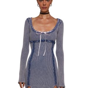 Pen Pals Thermal Mini Dress