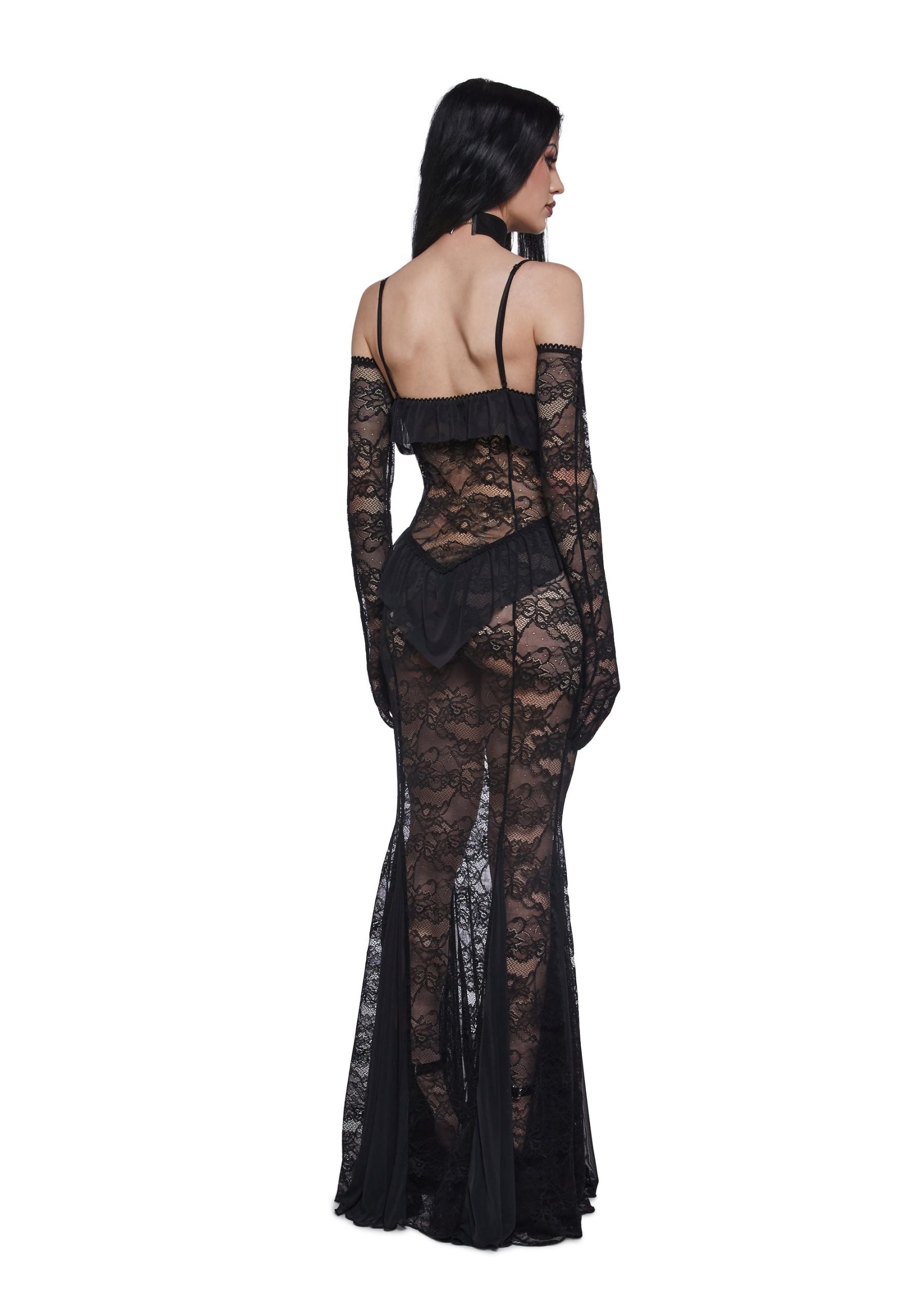 Idolized Maxi Dress And Gloves - Image 4