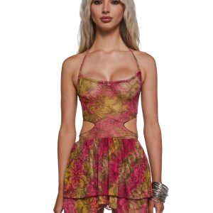 Sonic Sunburst Cut Out Dress