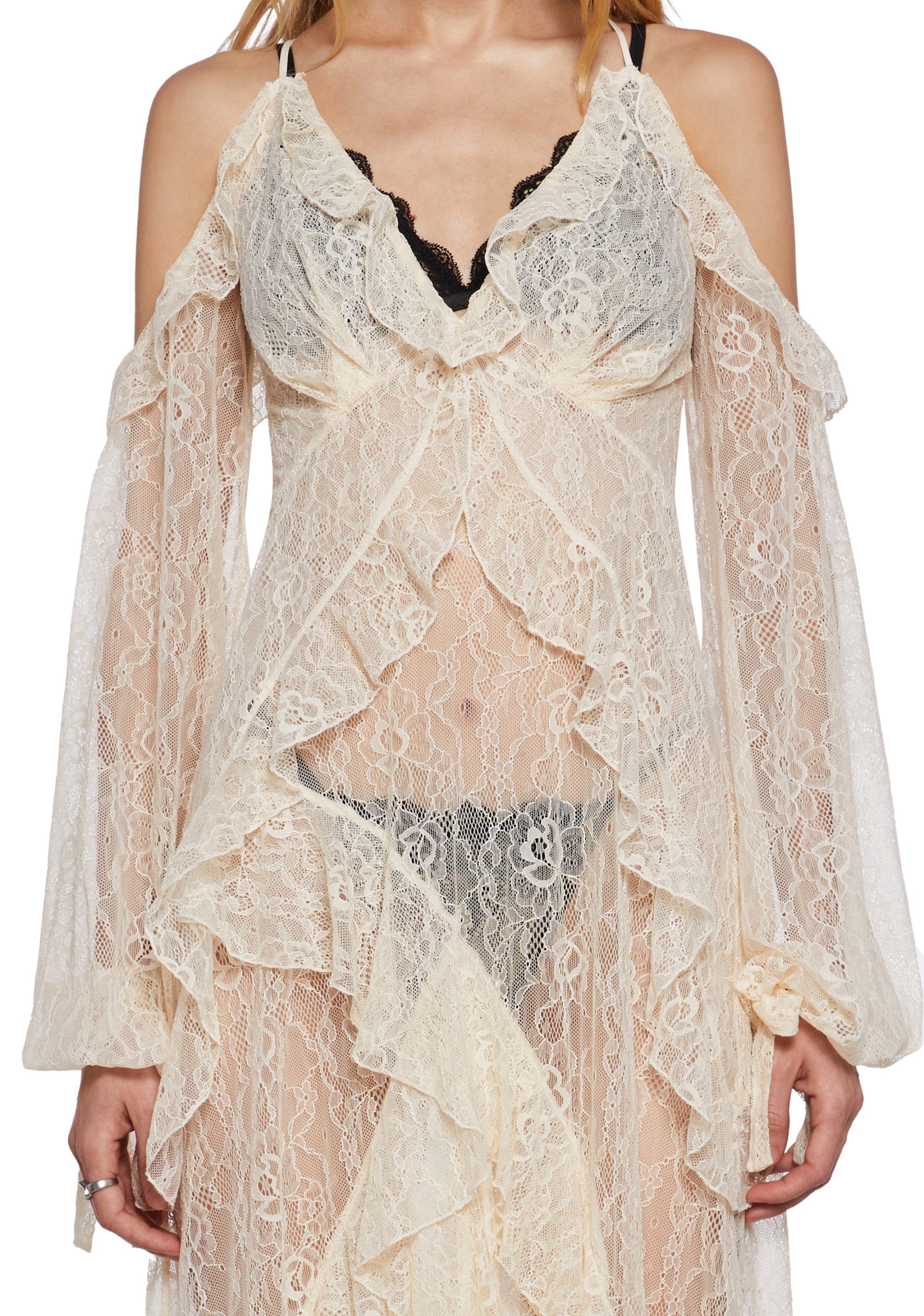 Desert Mirage Lace Maxi Dress - Image 2