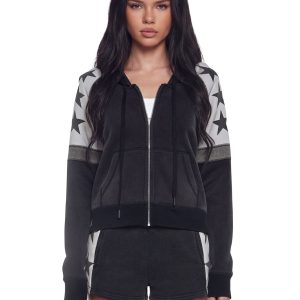 Starry Zip Up Hoodie