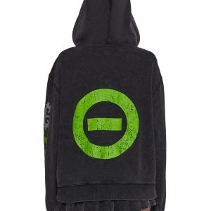 Black No.1 Washed Hoodie