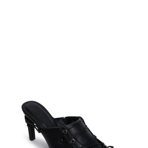 Flirty Advice Lace-Up Mules
