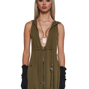 Outro Hooded Woven Dress