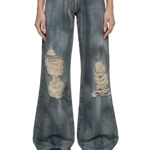 Denim Thong Pants - Blue Smoke