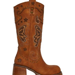 Butterfly Rodeo Western Boots - Copper
