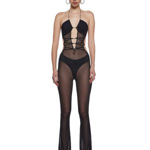 Dancefloor Nights Mesh Jumpsuit
