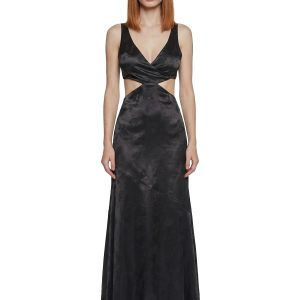 Silken Steps Cut Out Dress