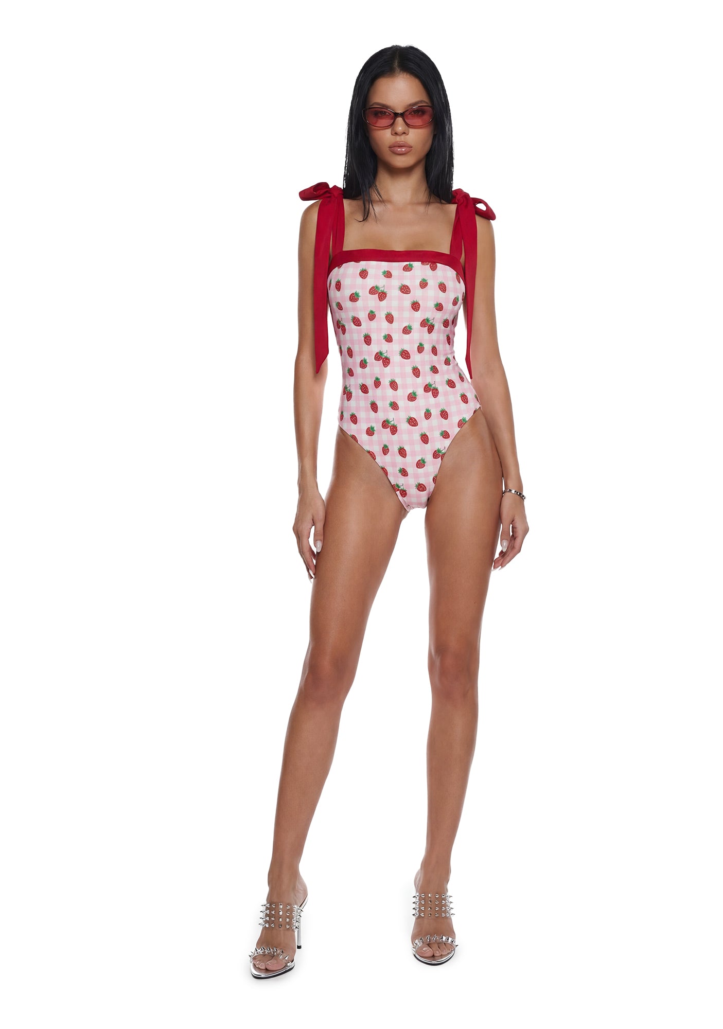 Sweet Life One Piece Swimsuit - Gingham - Image 2
