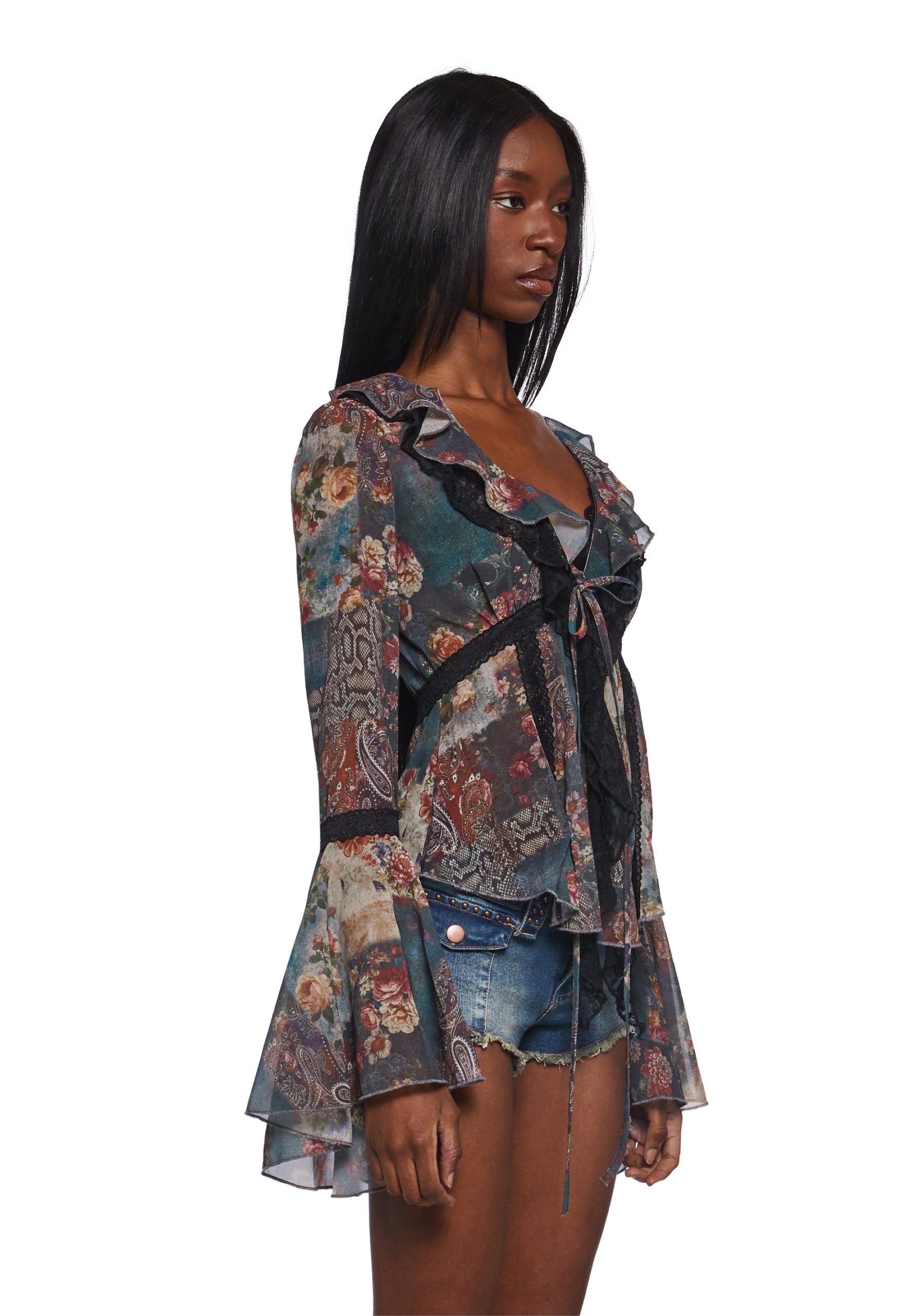 Alchemy Sparks Patchwork Blouse - Multi - Image 4
