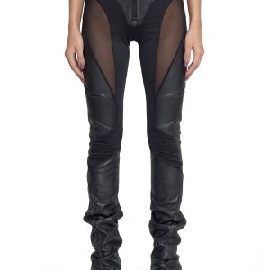 Moto Mesh Pants Washed - Black