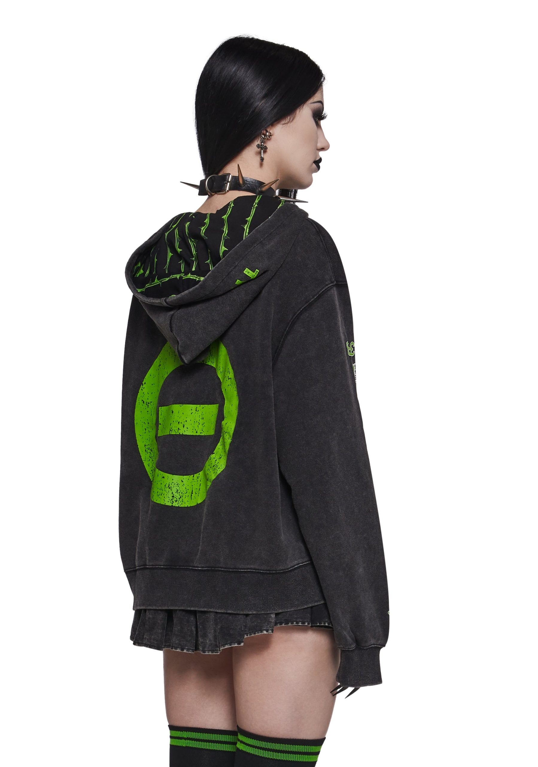 Black No.1 Washed Hoodie - Image 4