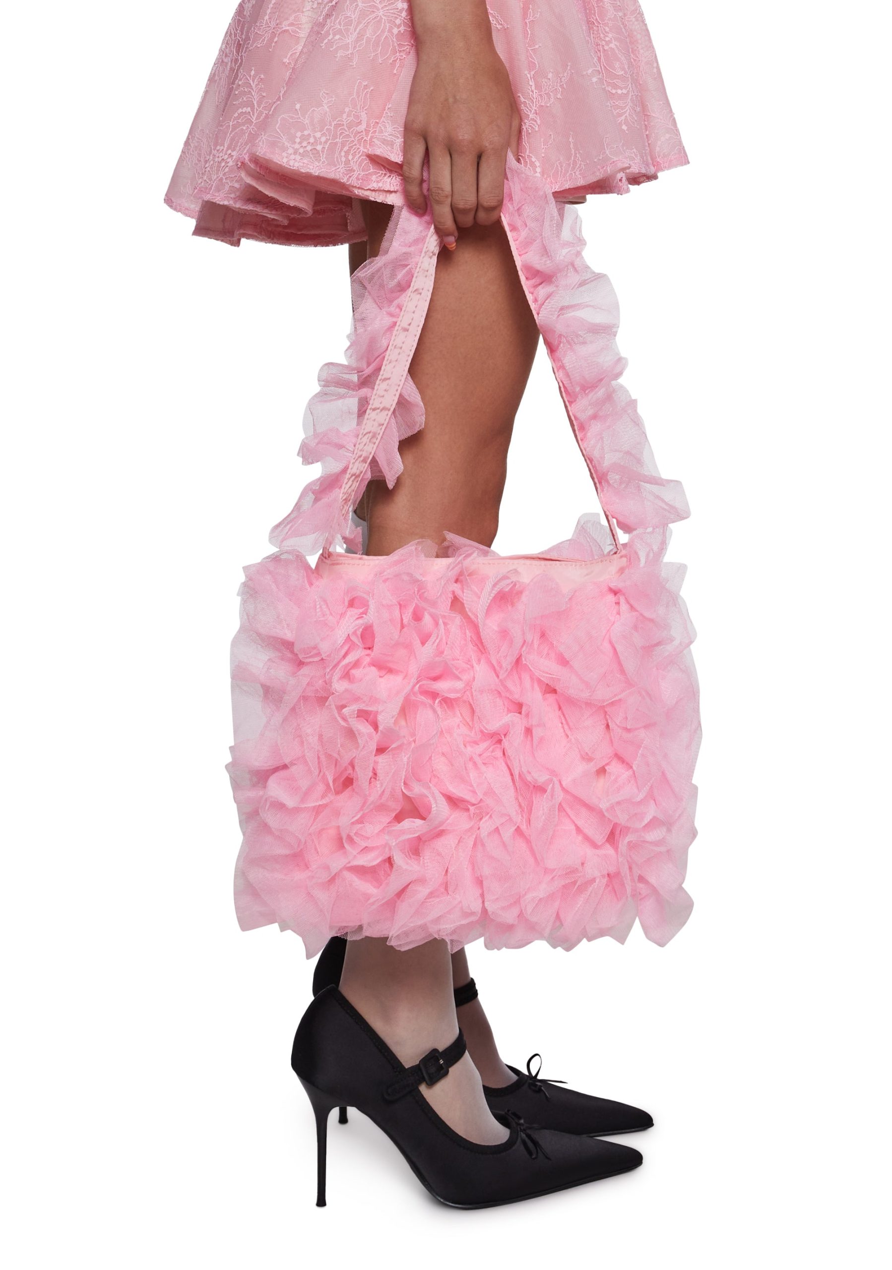 Sentimental Beauty Ruffled Shoulder Bag - Image 2